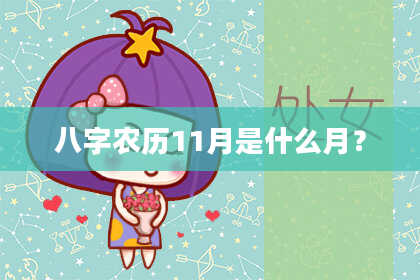 八字农历11月是什么月？