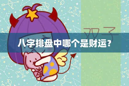 八字排盘中哪个是财运？