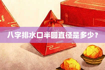 八字排水口半圆直径是多少？