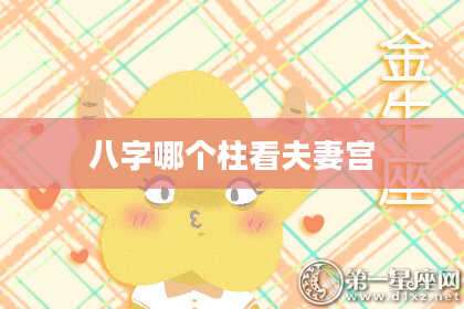 八字哪个柱看夫妻宫