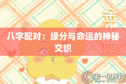 八字配对：缘分与命运的神秘交织