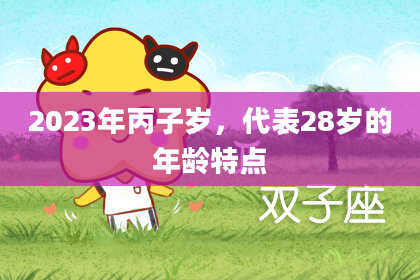 2023年丙子岁，代表28岁的年龄特点
