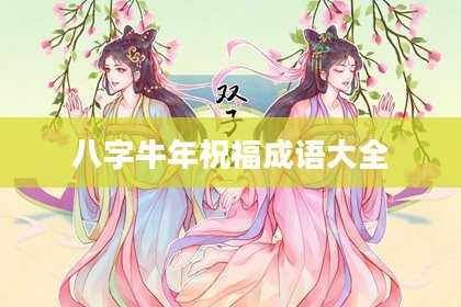 八字牛年祝福成语大全