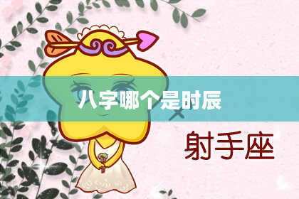 八字哪个是时辰