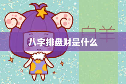八字排盘财是什么
