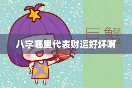 八字哪里代表财运好坏啊