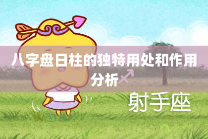 八字盘日柱的独特用处和作用分析
