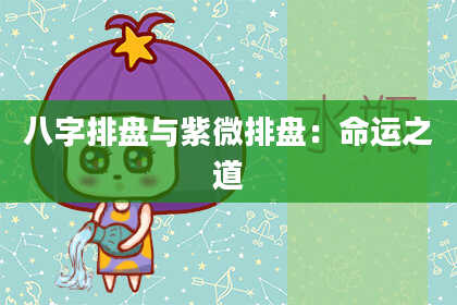 八字排盘与紫微排盘：命运之道