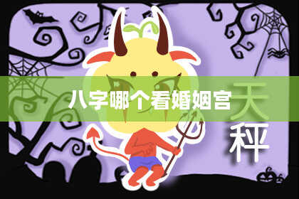 八字哪个看婚姻宫