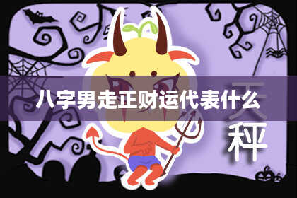 八字男走正财运代表什么