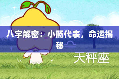 八字解密：小肠代表，命运揭秘
