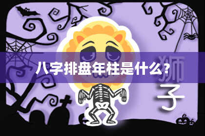 八字排盘年柱是什么？