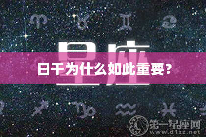 日干为什么如此重要?