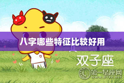 八字哪些特征比较好用