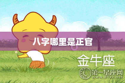 八字哪里是正官