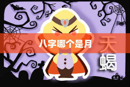 八字哪个是月