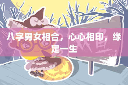 八字男女相合，心心相印，缘定一生