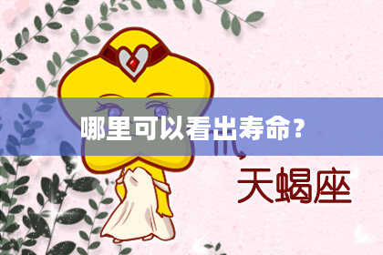 哪里可以看出寿命?