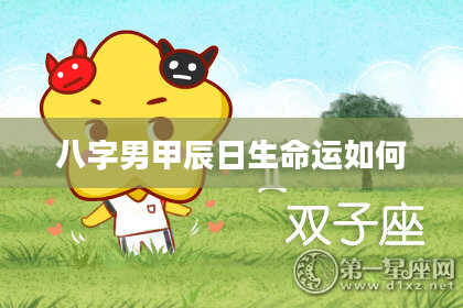 八字男甲辰日生命运如何
