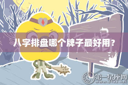 八字排盘哪个牌子最好用？