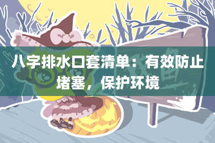 八字排水口套清单：有效防止堵塞，保护环境