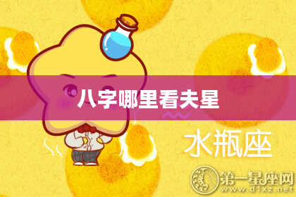 八字哪里看夫星
