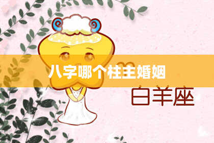 八字哪个柱主婚姻