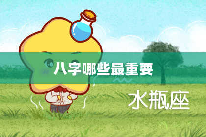 八字哪些最重要