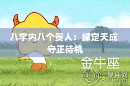 八字内八个贵人：缘定天成 守正待机