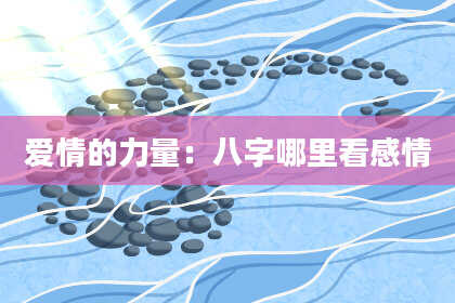 爱情的力量：八字哪里看感情