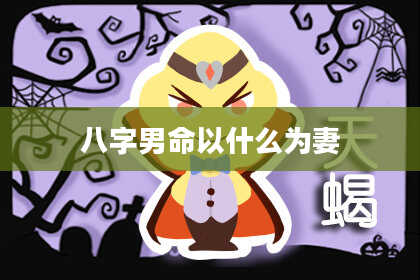 八字男命以什么为妻