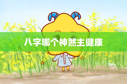 八字哪个神煞主健康