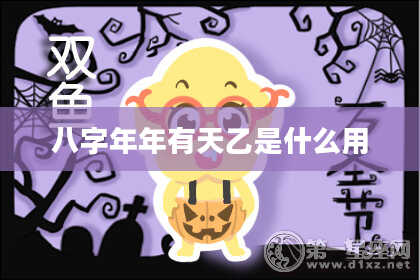 八字年年有天乙是什么用