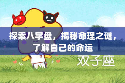探索八字盘,揭秘命理之谜,了解自己的命运