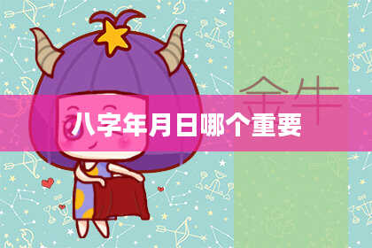 八字年月日哪个重要