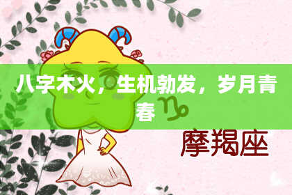 八字木火，生机勃发，岁月青春