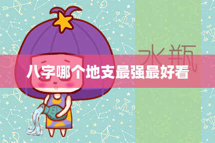 八字哪个地支最强最好看