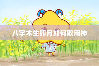 八字木生卯月如何取用神