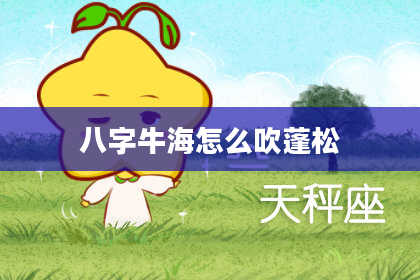 八字牛海怎么吹蓬松