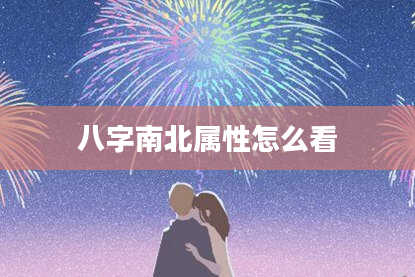 八字南北属性怎么看