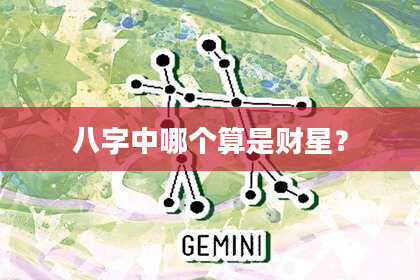 八字中哪个算是财星？