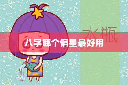 八字哪个偏星最好用