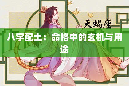 八字配土：命格中的玄机与用途