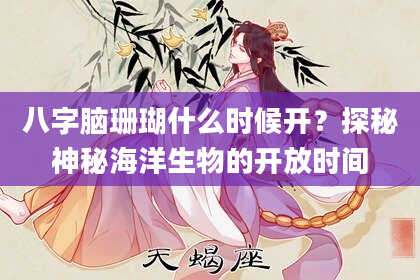 八字脑珊瑚什么时候开？探秘神秘海洋生物的开放时间