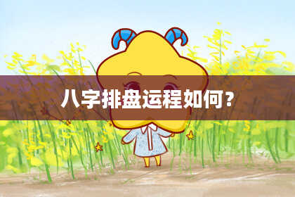 八字排盘运程如何？