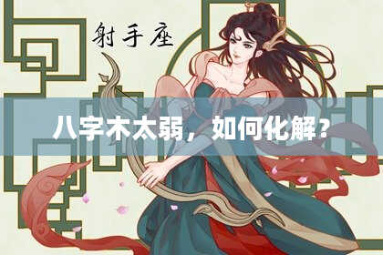 八字木太弱,如何化解?