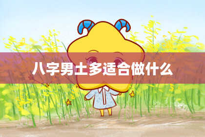 八字男土多适合做什么