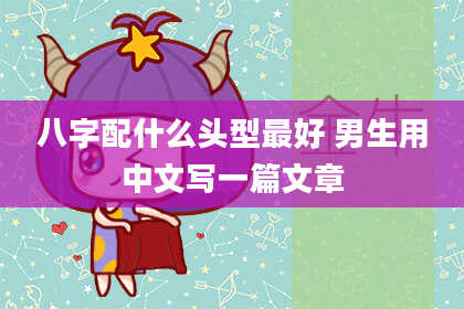 八字配什么头型最好 男生用中文写一篇文章