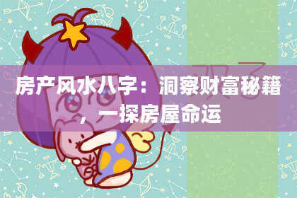 房产风水八字：洞察财富秘籍，一探房屋命运