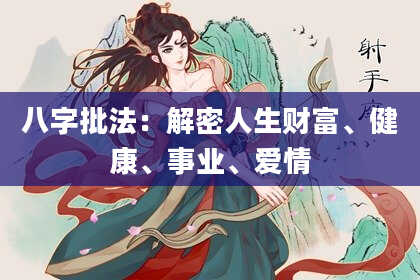 八字批法:解密人生财富、健康、事业、爱情